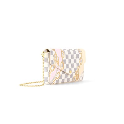LOUIS VUITTON POCHETTE FÉLICIE CHAIN BAG N60466 (21*11*2cm) 